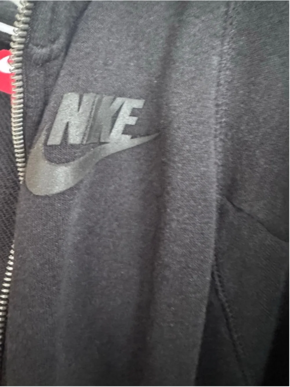 Nike Women's Black Full Zip Hoodie Sweatshirt Large